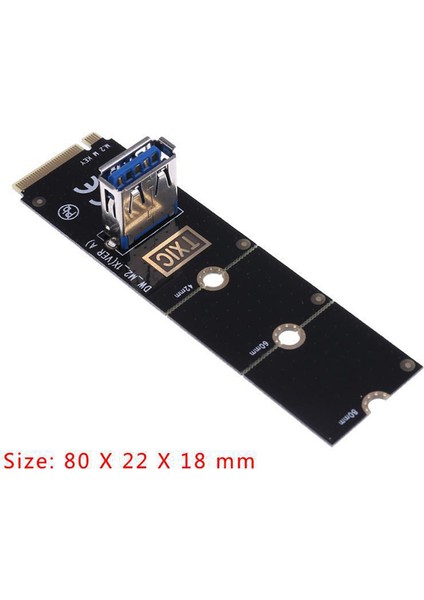 2 Adet Ngff M.2 Usb3.0 Pcı Express Dönüştürücü Adaptör Grafik Cardextender M2 Pcı-E Pcıe Transfer Madencilik Yükseltici (Yurt Dışından)
