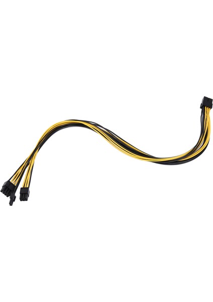 4 Adet 8 Pin Pcı Express Çift Pcıe 6 + 2 Pin Pcı-E Güç Kablosu 18AWG Gpu Güç Kaynağı Kesme Panosu Madencilik Için, 60 cm (Yurt Dışından)
