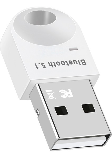 USB Bluetooth Adaptörü 5.1 Bluetooth Alıcısı USB Bluetooth5.1 Dongle Verici Pc Dizüstü Hoparlör Için Mini Adaptör (Yurt Dışından)