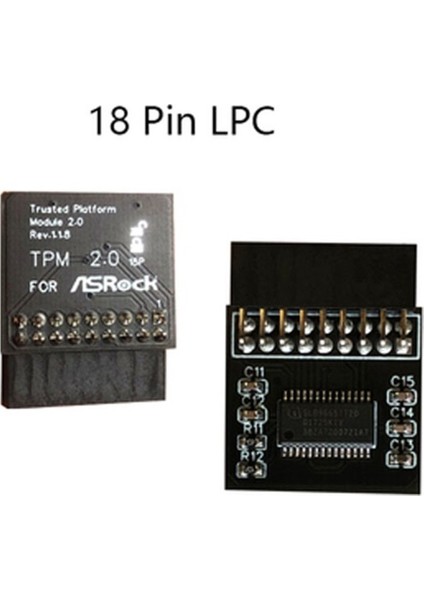 Tpm 2.0 Şifreleme Güvenlik Modülü Kurulu Uzaktan Kumanda Tpm2.0 Lpc 18PIN Anakartlar Kartı Windows 11 Için (Yurt Dışından)