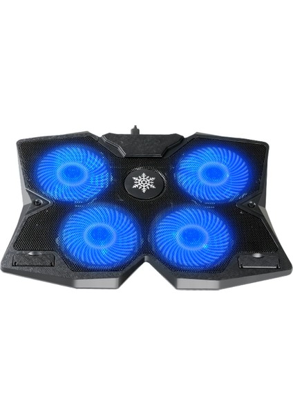 Soğutma Fanı Standı Mat Sessiz Dizüstü Bilgisayar Serin Ped Mavi LED USB Dizüstü Soğutucu Dizüstü Dizüstü Bilgisayar Için 4 Fanlı (Yurt Dışından) fırsatları