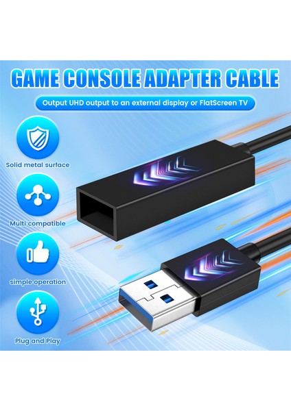 LED Göstergeli Mini Kamera Adaptörü Vr Adaptör Kablosu Erkek - Dişi Adaptör Kablosu Vr Dönüştürücü (Yurt Dışından)