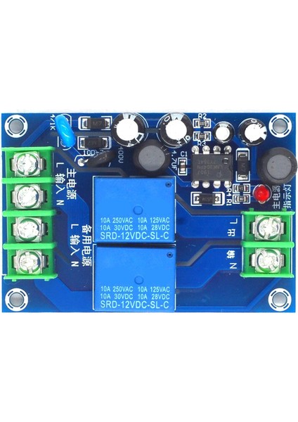 220V 2 Yollu Güç Otomatik Switcher 10A Çift Güç Kaynağı 2 In 1 Out Elektrik Kesintisi Transfer Anahtarlama Paneli Modülü (Yurt Dışından)