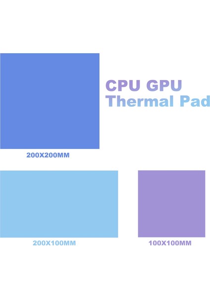 Cpu Gpu Termal Ped Soğutucu Soğutma Iletken Silikon Ped Gpu Soğutucu Silikon Ped 100X100 mm (Yurt Dışından)