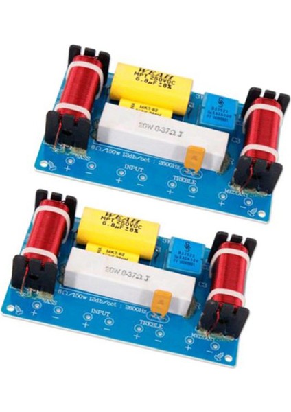 Adet -338 3 Yollu Ses Frekans Bölücü Tiz + Orta Kademe + Bas Crossover Hoparlörler Filtresi 8 Inç Hoparlör Dıy (Yurt Dışından)