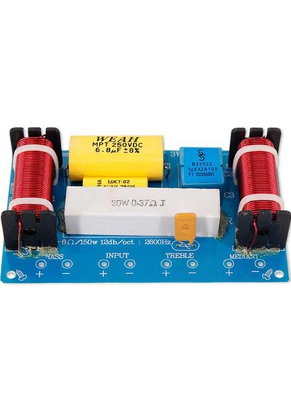 Adet -338 3 Yollu Ses Frekans Bölücü Tiz + Orta Kademe + Bas Crossover Hoparlörler Filtresi 8 Inç Hoparlör Dıy (Yurt Dışından) indirimleri