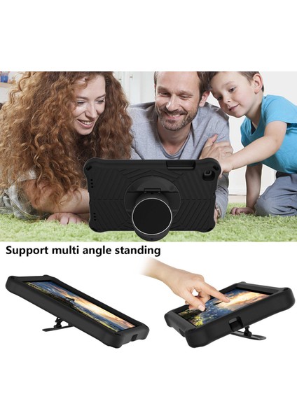 -T290/T295 8 Inç Tablet Için Koruyucu Kılıf, 360 Derece Dönebilen Standlı, Omuz Askılı Siyah (Yurt Dışından) indirimleri