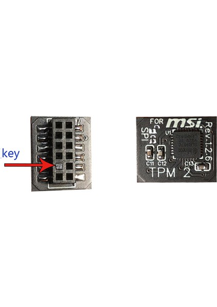 Tpm 2.0 Şifreleme Güvenlik Modülü Uzaktan Kart 12 Pin Spı Anakart Için Tpm2.0 Güvenlik Modülü (Yurt Dışından)