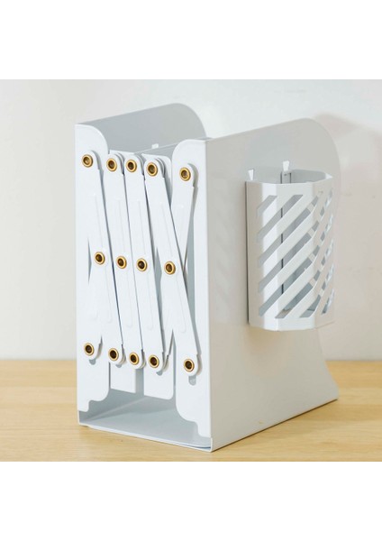 Masaüstü Ayarlanabilir Kitaplık Genişletilebilir Kitap Bağlayıcı Ayrılabilir Kalem Tutucu ile Metal Teleskopik Kitaplık (Yurt Dışından) fırsatları