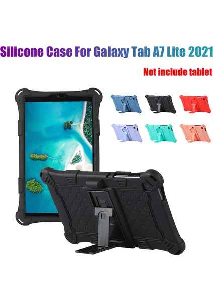 Silikon Kılıf Için Tab A7 Lite 2021 8.7 Inç T220 T225 Tablet Kılıfı Ofis Için Kalemli Tablet Standı(C) (Yurt Dışından)
