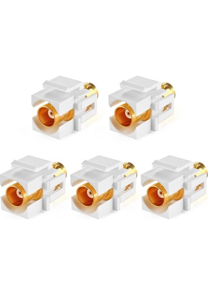 Bnc Kabloları Için 5 Paket Bnc Jak Ekleme Duvar Jakı, Bnc Ekleme, Tv Jakı ile F/f Sdı Kablo Jak Adaptörü (Yurt Dışından)