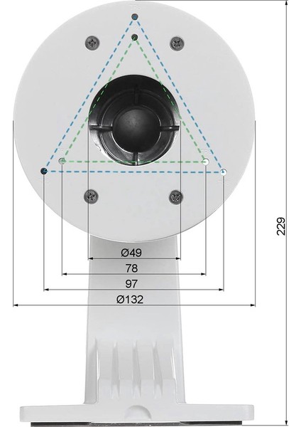 -1273ZJ-130-TRL Wms Wml PC130T Taret Kamera Için Duvar Montaj Braketi -2CD2342WD-I (Yurt Dışından)