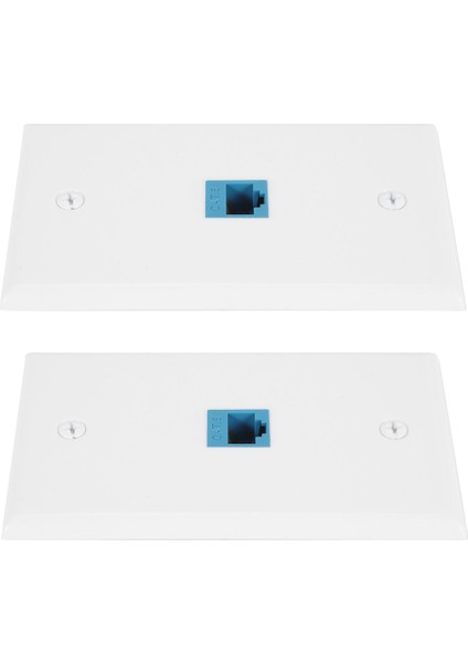 2'li Paket 1 Bağlantı Noktalı Ethernet Duvar Plakası, RJ45 Cat6 Dişi - Dişi Jak Sıralı Bağlayıcı Yüz Plakaları, 1 Bağlantı Noktalı (Yurt Dışından) modelleri