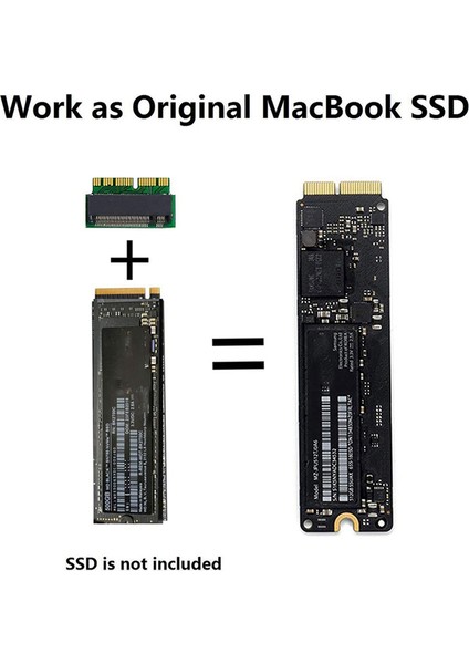 Yükseltilmiş Air Pro Retina 2013-2017 Ortası Için M.2 Nvme SSD Dönüştürme Adaptörü, Ahcı SSD Yükseltilmiş Kit (Yurt Dışından)