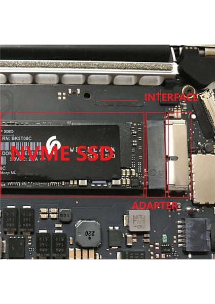 Yükseltilmiş Air Pro Retina 2013-2017 Ortası Için M.2 Nvme SSD Dönüştürme Adaptörü, Ahcı SSD Yükseltilmiş Kit (Yurt Dışından)