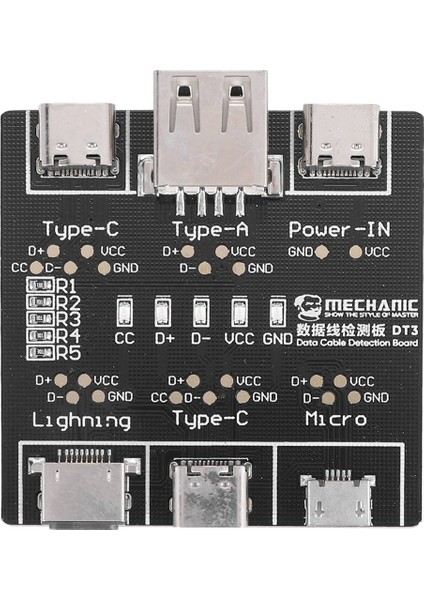 Dt3 Veri Kablosu Algılama Kurulu USB Kablosu Test Cihazı Ios Android Için Tip-C Kısa Devre Açma-Kapama Anahtarlama Test Kartı Aracı (Yurt Dışından)