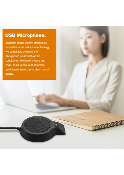 USB Bilgisayar Mikrofonu 360 Derece Hoparlörler ile Absorbe Edin Pc Video Konferans Web Yayını Için Bilgisayar Mikrofonu, Tip 2 (Yurt Dışından)