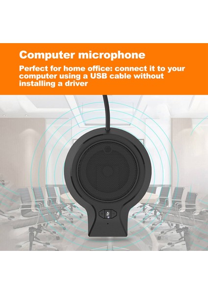 USB Bilgisayar Mikrofonu 360 Derece Hoparlörler ile Absorbe Edin Pc Video Konferans Web Yayını Için Bilgisayar Mikrofonu, Tip 2 (Yurt Dışından)