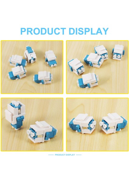 Duvar Plakaları, Patch Paneller Için Lc Fiber Optik Adaptör Lc - Lc Dubleks Çok Modlu 10 GB F/f Bağlayıcı (Yurt Dışından)