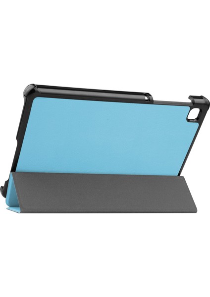 Tab A7 Lite 2021 Için Pu Kılıf 8.7 Inç T220 T225 Deri Flip Case Pu Deri Kılıf Tablet Standı (E) (Yurt Dışından)