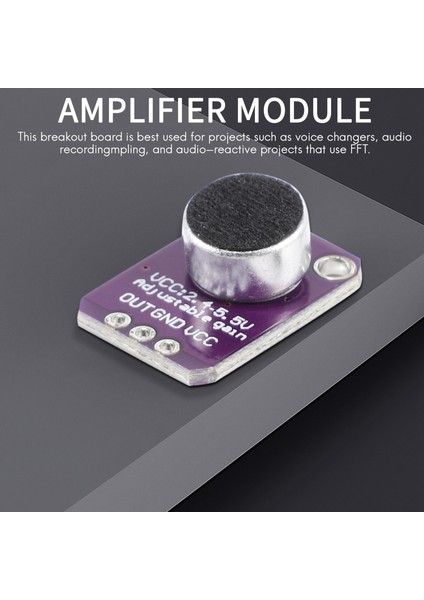 5 Adet -MAX4466 Elektret Mikrofon Amplifikatörü MAX4466 Modülü Ayarlanabilir Kazanç Kesme Panosu (Yurt Dışından)
