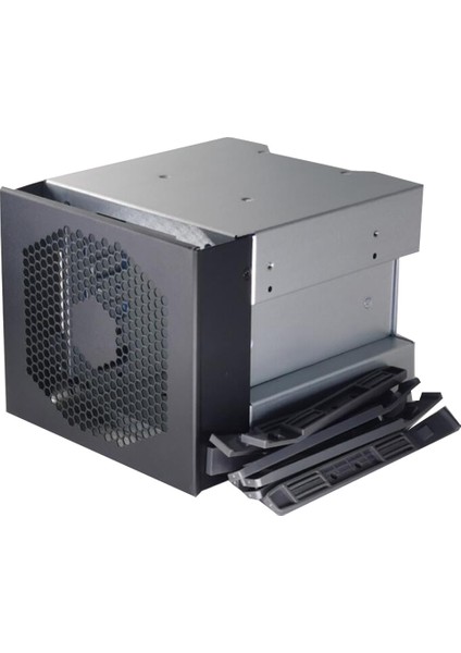 4-Bay Büyük Kapasiteli HDD Sabit Sürücü Kafesi Rafı 5 Inç 3 x Optik Sürücüden 3,5 Inç Sas Sata Sabit Sürücü Tepsisine (Yurt Dışından)