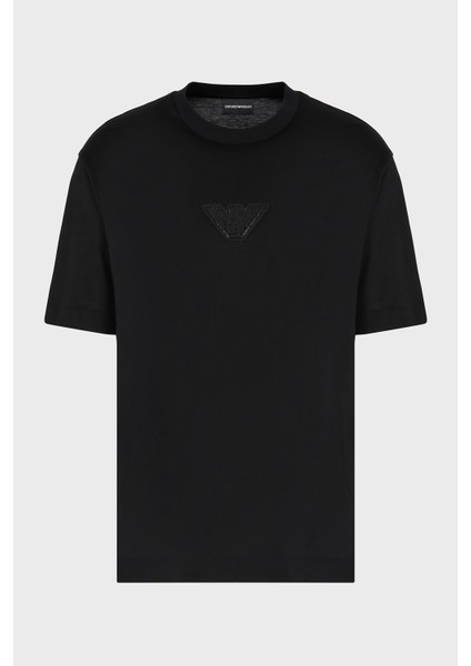 Pamuk Karışımlı Regular Fit Bisiklet Yaka Logolu T Shirt Erkek T Shirt EM001493 AF10017 UC001 indirimleri