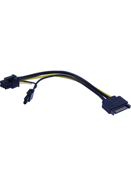 10 Adet Yeni 15PIN Sata Erkek 8pin(6+2) Pcı-E Güç Uzatma Kablosu 20 cm Sata Kablosu 15-Pin 8 Pin Kablo 18AWG Tel (Yurt Dışından) indirimleri