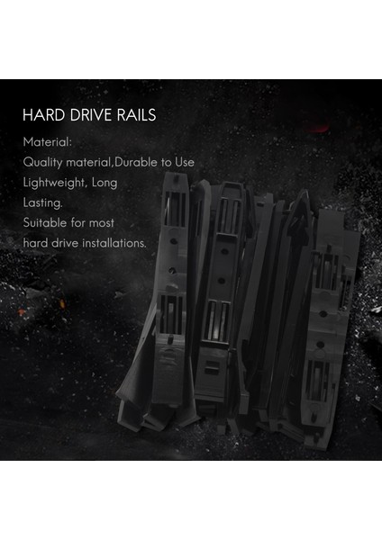 10 Çift Sabit Sürücü Rayları Şasi Kafes Aksesuarları 3,5 Ila 5,25 Sabit Sürücü Tepsisi Için Sürücü Bölmesi Kaydırıcı Plastik Raylar (Yurt Dışından) indirimleri