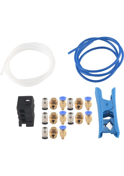 3D Yazıcı Kiti Ptfe Tüp Pc4-M6 PC4-M10 Pnömatik Aksesuarları Mk8 Çorap 3D Yazıcılar Için 0,4 mm Nozul -3 (Yurt Dışından)