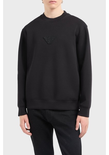 Pamuklu Regular Fit Bisiklet Yaka Logolu Sweat Erkek Sweat EM001494 AF10013 UC001