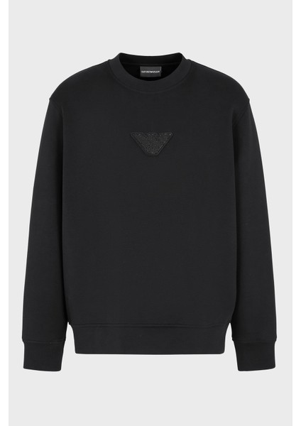 Pamuklu Regular Fit Bisiklet Yaka Logolu Sweat Erkek Sweat EM001494 AF10013 UC001 indirimleri