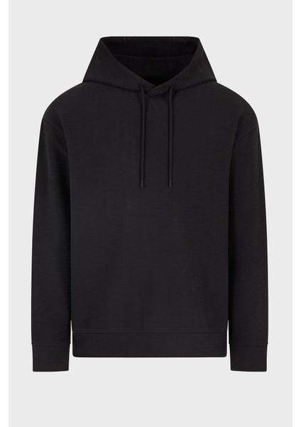 Jakarlı Pamuklu Regular Fit Kapüşonlu Sweat Erkek SWEAT EM001007 AF13700 UC001