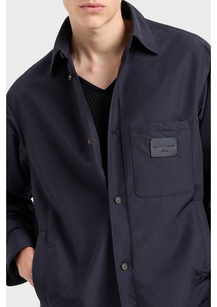 Relaxed Fit Yama Cepli ve Logo Yamalı Gömlek Ceket Erkek Gömlek Ceket EM001629 AF13770 UB118 fırsatları