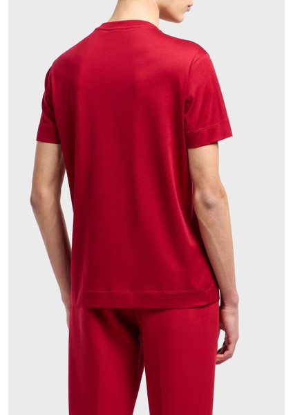 Pamuklu Karışımlı Regular Fit Bisiklet Yaka T Shirt Erkek T Shirt EM001702 AF10017 U5078 fiyatları