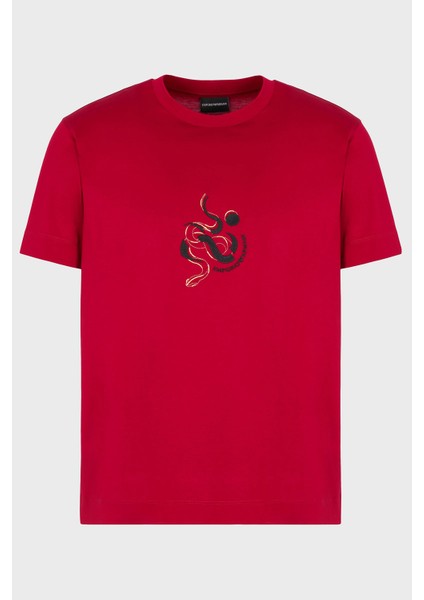 Pamuklu Karışımlı Regular Fit Bisiklet Yaka T Shirt Erkek T Shirt EM001702 AF10017 U5078 indirimleri