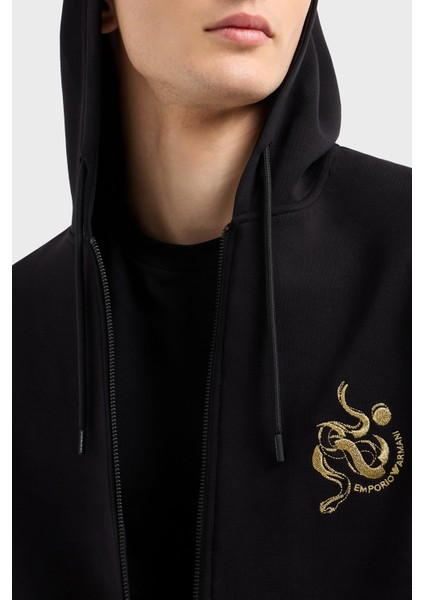 Pamuklu Regular Fit Kapüşonlu Fermuarlı Sweat Erkek Sweat EM001699 AF10013 UC001 fırsatları