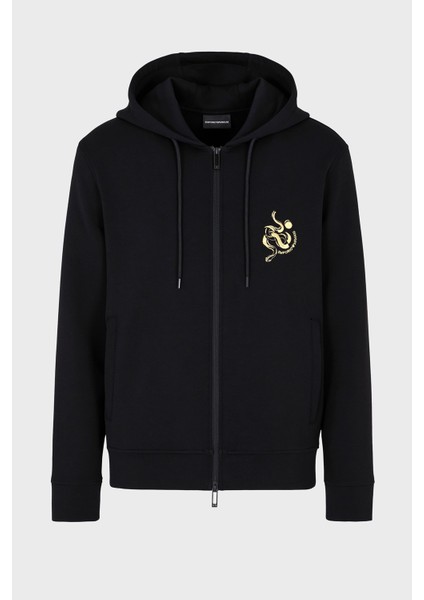 Pamuklu Regular Fit Kapüşonlu Fermuarlı Sweat Erkek Sweat EM001699 AF10013 UC001 indirimleri