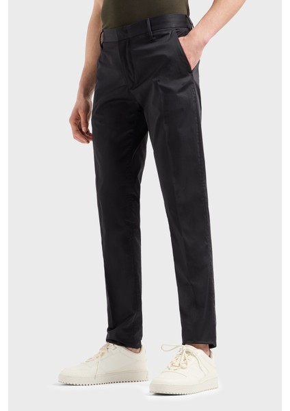 Streç Pamuklu Regular Fit Yüksek Bel Düz Paça Kumaş Pantolon Erkek Pantolon 8N1P15 1NJ7Z 0999