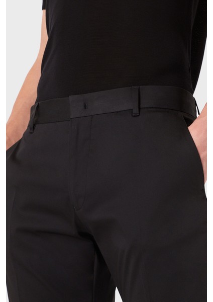 Streç Pamuklu Regular Fit Yüksek Bel Düz Paça Kumaş Pantolon Erkek Pantolon 8N1P15 1NJ7Z 0999