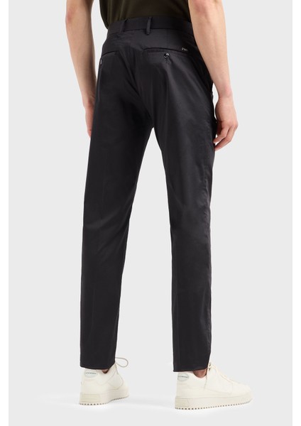 Streç Pamuklu Regular Fit Yüksek Bel Düz Paça Kumaş Pantolon Erkek Pantolon 8N1P15 1NJ7Z 0999