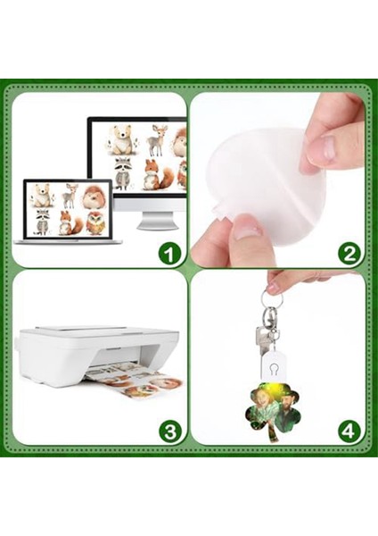 LED Boş Anahtarlık Akrilik Aydınlatmalı Transfer Şanslı Kendin Yap Anahtarlık (Yurt Dışından) fiyatları