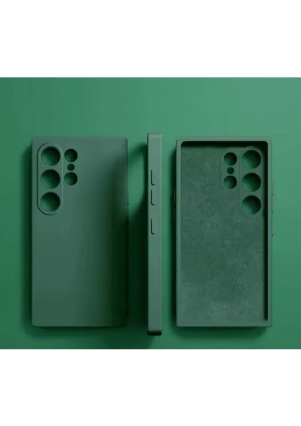 Samsung Galalaxy S25 Ultra Kılıf Lansman Kamera Korumalı İçi Kadife Yumuşak Renkli Silikon Mat Hisli Süet Liquid