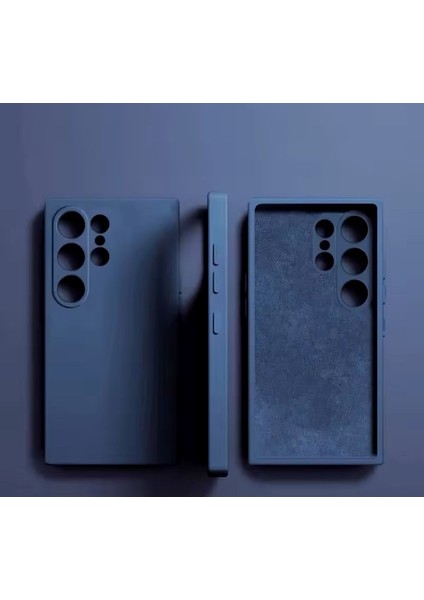 Samsung Galalaxy S25 Ultra Kılıf Lansman Kamera Korumalı İçi Kadife Yumuşak Renkli Silikon Mat Hisli Süet Liquid