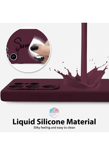 Samsung Galalaxy S25 Ultra Kılıf Lansman Kamera Korumalı İçi Kadife Yumuşak Renkli Silikon Mat Hisli Süet Liquid modelleri