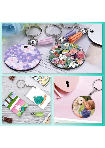 Süblimasyon Anahtarlık Boşlukları Isı Transferli Mdf Boş 3 Şekilli Set (Yurt Dışından) indirimleri