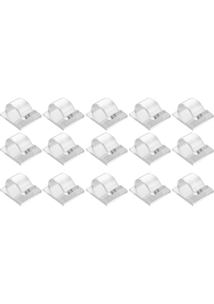 Açık Hava Işık Zincirleri Için Kancalar Klipsler 15'li Paket Klipsler Şeffaf Işık Kancası (Yurt Dışından)