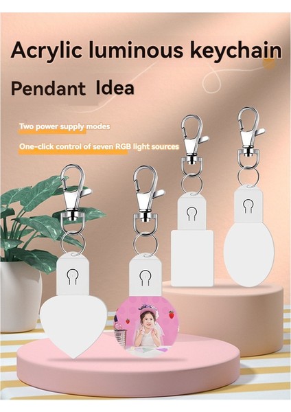 4 Adet LED Süblimasyon Boş Anahtarlık B (Yurt Dışından) fırsatları