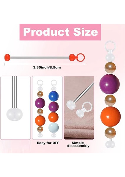 55 Adet Boş Boncuklu Anahtarlık Çubukları Dıy Anahtarlık Aksesuarları (Yurt Dışından) fiyatları