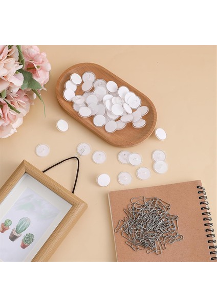 100 Paket Tavan Kancaları Yapışkanlı Çıkarılabilir Duvar Askısı (Yurt Dışından) indirimleri